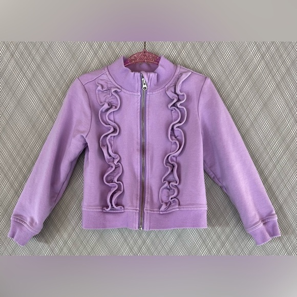 Janie and Jack Other - Janie and Jack - Purple Ruffle Sweater (Size 3T)
